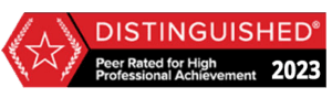 Distinguished Peer Rating 2023 – High Professional Achievement