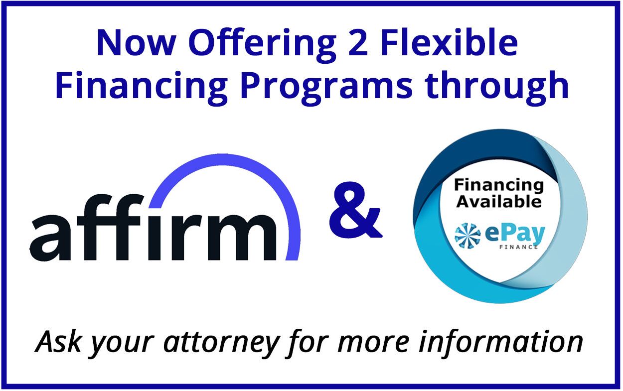 affirm and epay legal financing logos